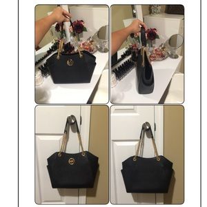 Michael Kors Saffiano Chain Tote purse